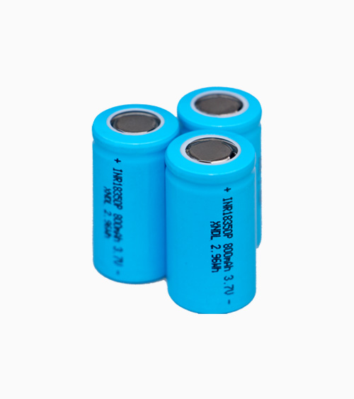 ICR18350 800mAh平头锂电池